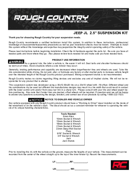 Installation Manual